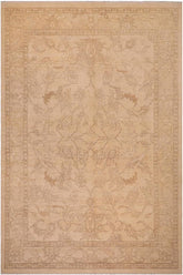 handmade Traditional Kafkaz Beige Tan Hand Knotted RECTANGLE 100% WOOL area rug 9 x 12